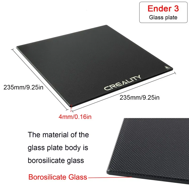 Creality Ender 3 Glass Bed Upgrade Plate 3