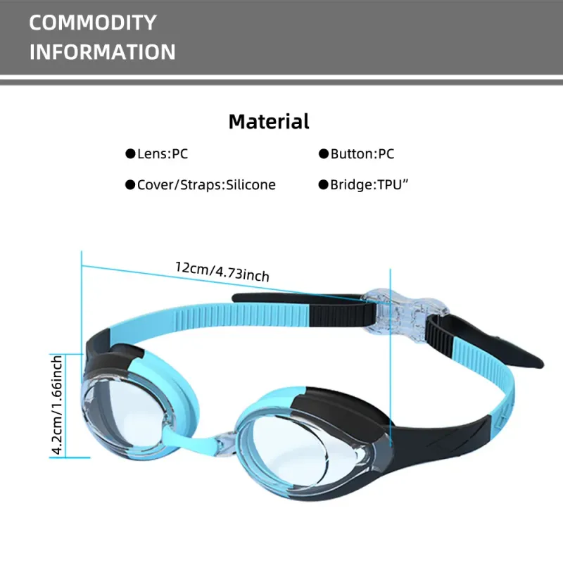 Kids Waterproof Anti-fog Swimming Goggles 5