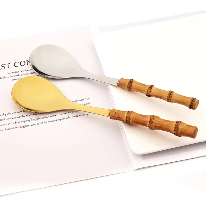 Vintage Bamboo Handle Flatware Set 3