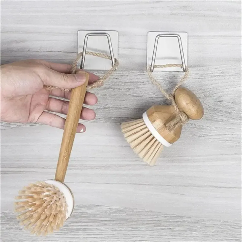 Adhesive Stainless Steel Sponge Holder Set 1