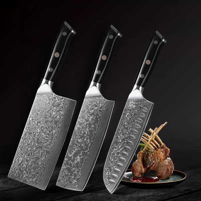 VG10 Damascus Steel Japanese Chef Knife Set 1