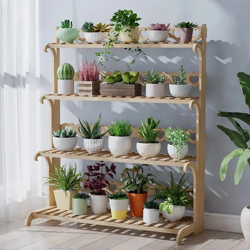 5-Tier Solid Wood Plant Stand 5