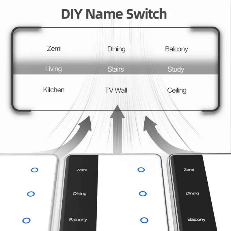 Zemismart Zigbee Smart Touch Switch 2