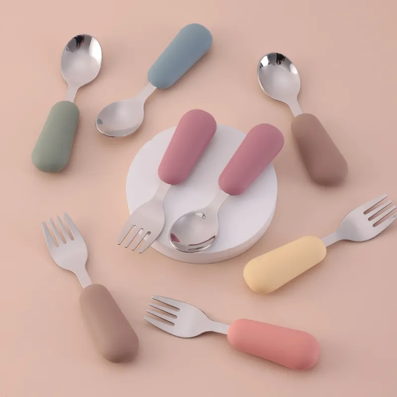2PCS Stainless Steel Baby Utensil Set 2