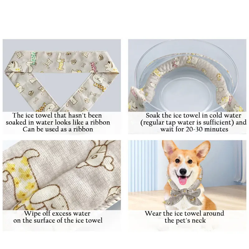 Cartoon Pet Cooling Scarf 4