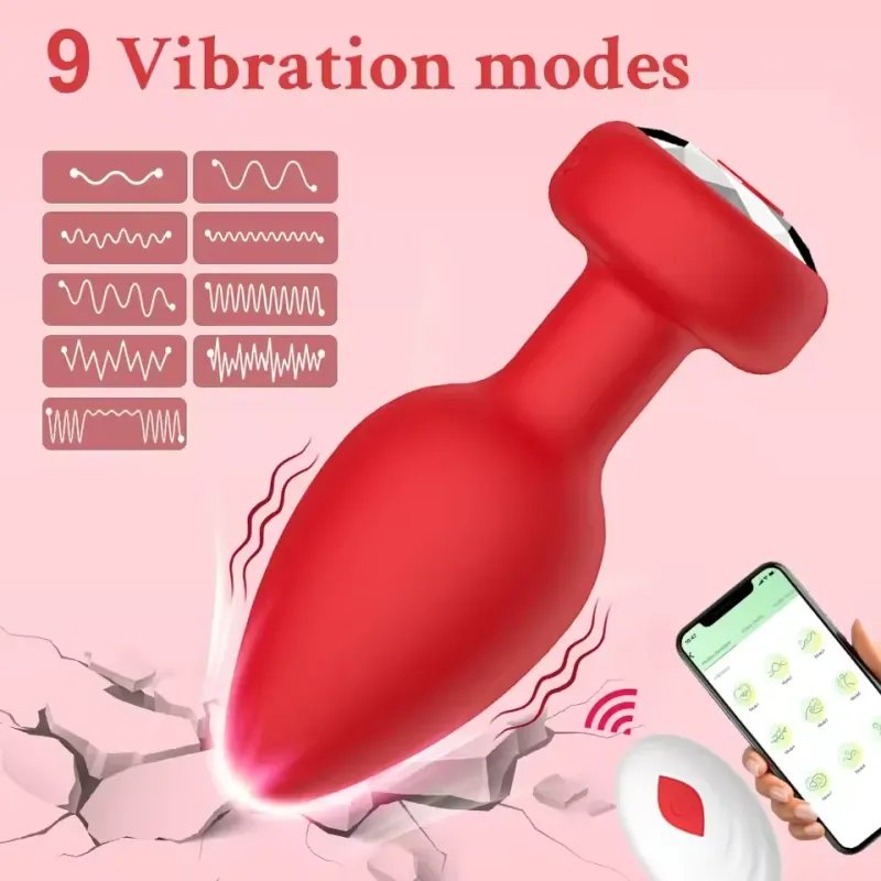 Wireless APP-Controlled Anal Plug Vibrator 2