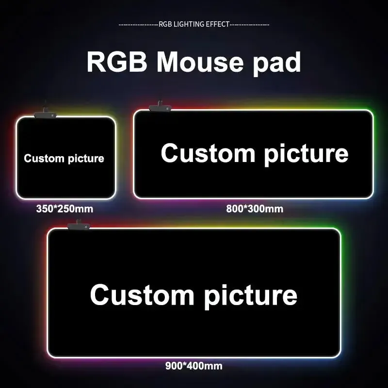 Custom RGB LED Gaming Mouse Pad 2