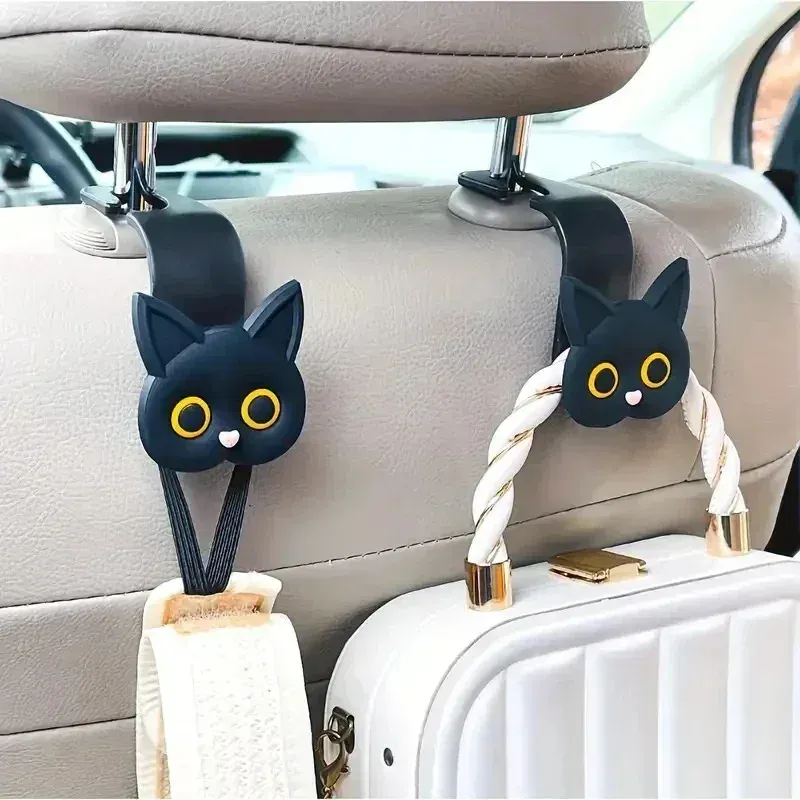 3D Cartoon Cat Car Headrest Hook 2
