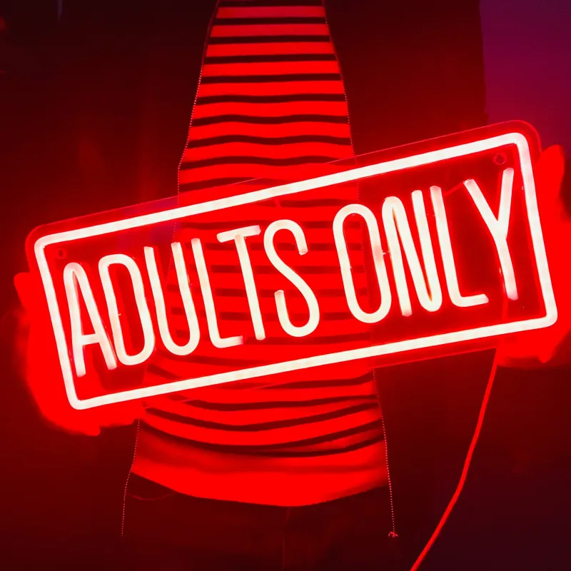 Adults Only Neon LED Sign 6