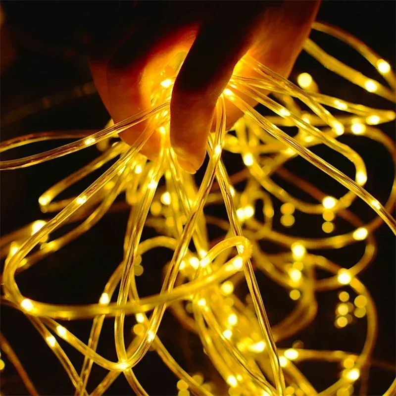 Solar Rope LED String Lights 2