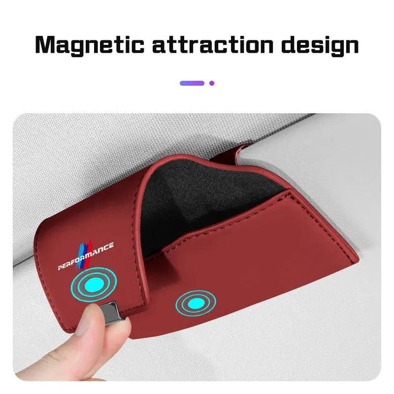 BMW Magnetic Leather Sunglasses Case 3