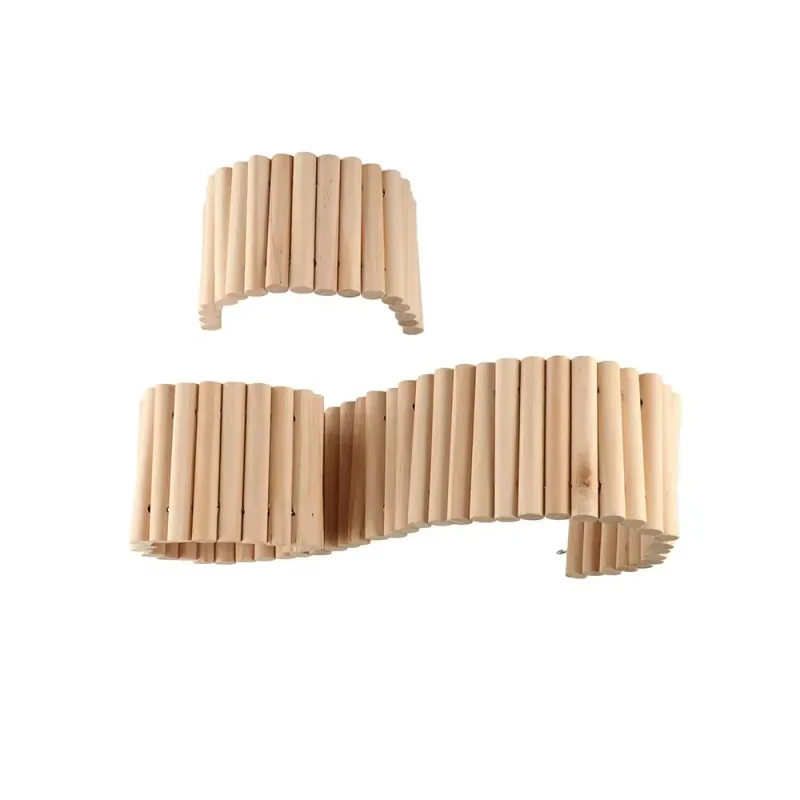 Wooden Bridge & Bendable Fence Hamster Set 5