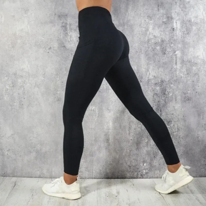 High Waist Yoga Leggings with Pocket 3