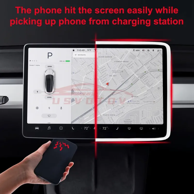 Tesla Model 3/Y Screen Protector Frame & Console Cover 3