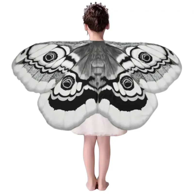 Girls Moth Butterfly Wings Cape Costume 3