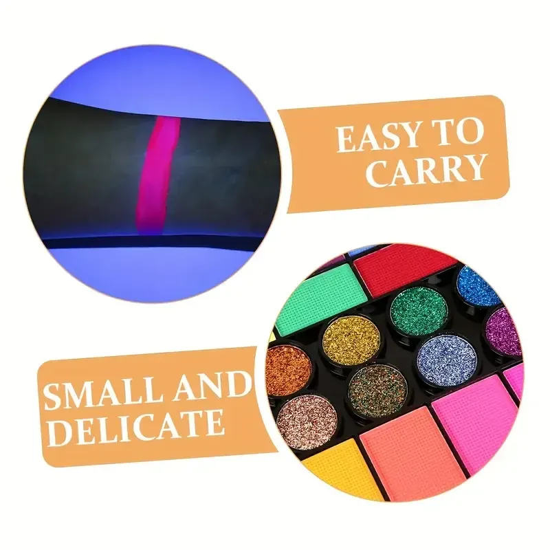 42 Color Neon Face & Body Paint Set 6