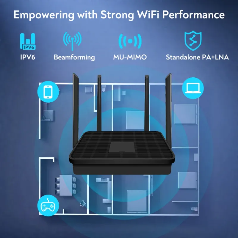 1200Mbps Dual Band WiFi Router/Extender 2