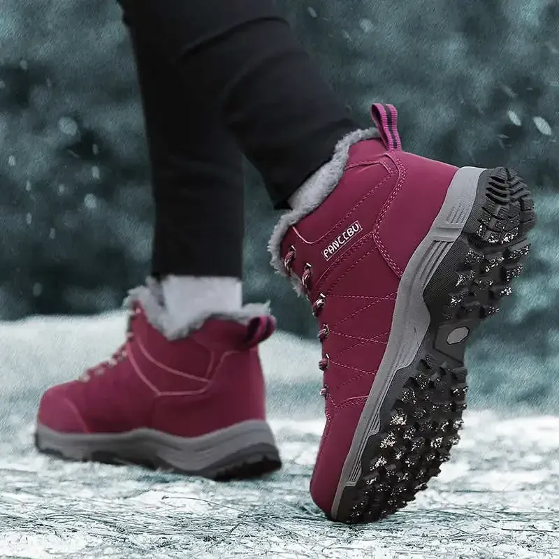 White Basketball Hiking Shoes for Women 5