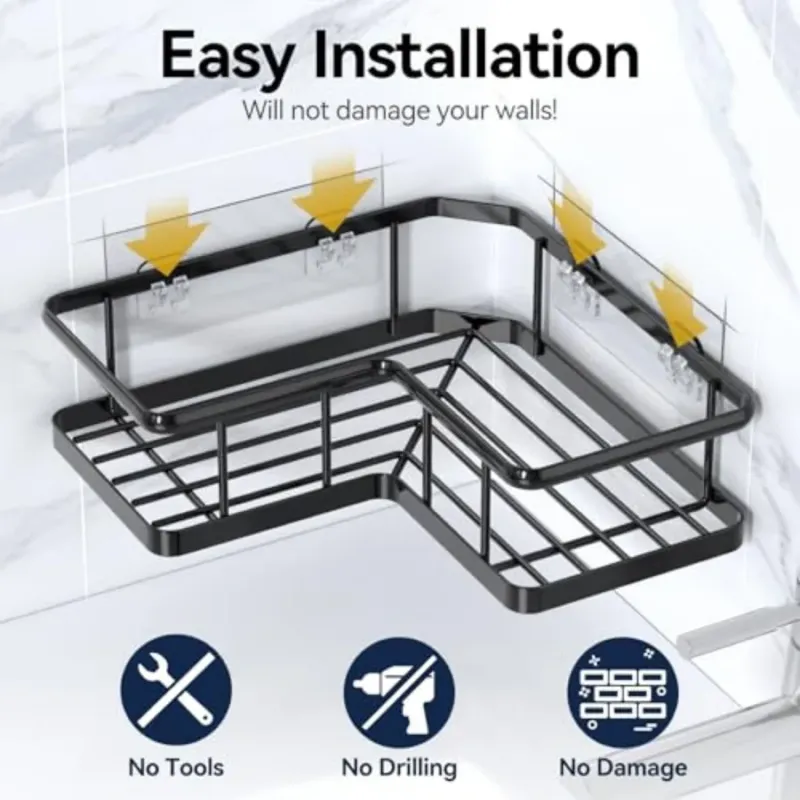 2-Pack Corner Shower Caddy 6