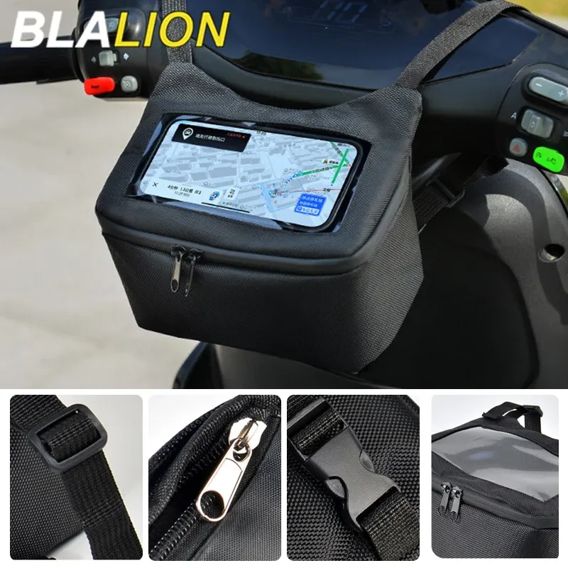 Motorcycle Handlebar Phone GPS Pouch 2