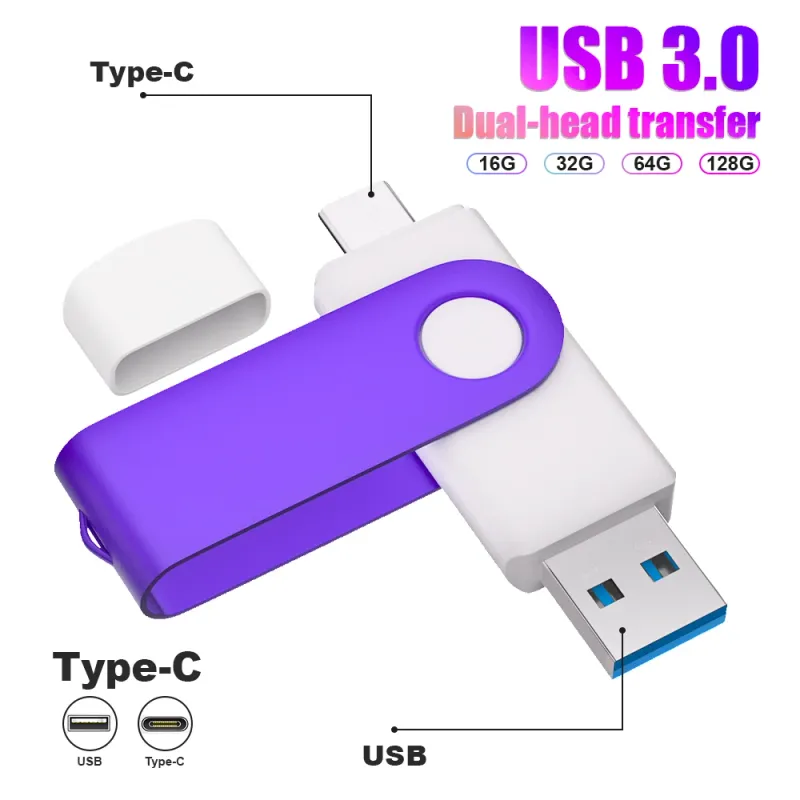 USB-C Flash Drive 128GB High Speed 1