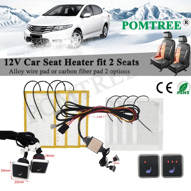 Universal 2-Seat Car Seat Heater Kit 1