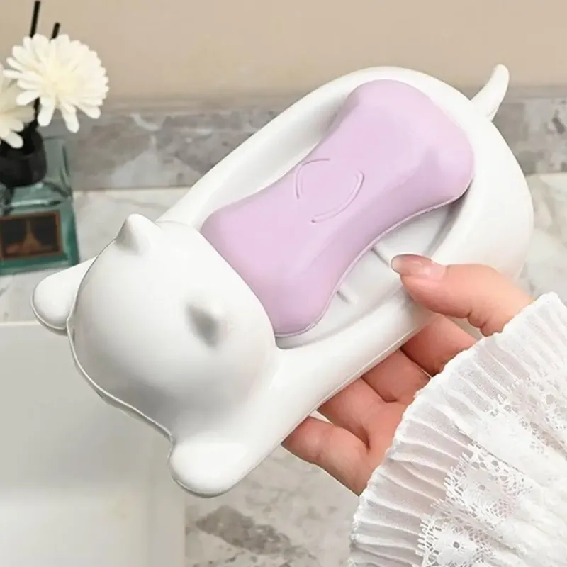 Self Draining Plastic Soap Holder Dish 2