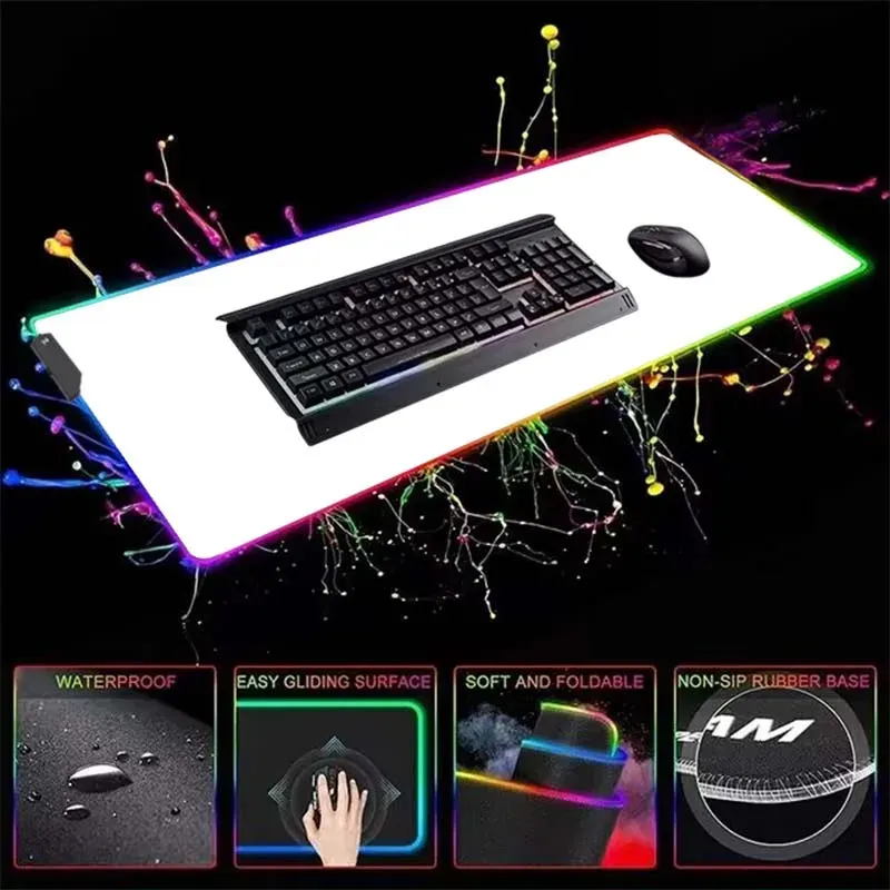 RGB LED Gaming Mouse Pad - XXL Backlit Desk Mat 2
