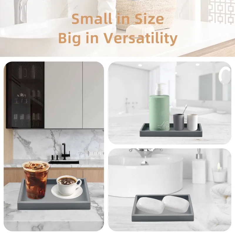 Silicone Bathroom Countertop Tray 2
