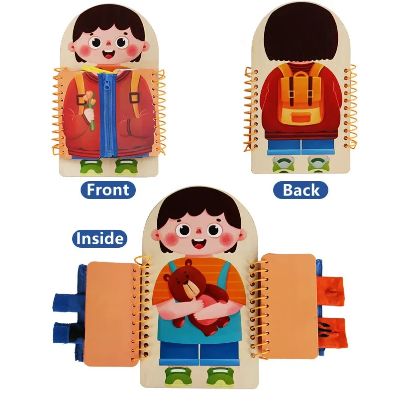 Wooden Busy Board for Toddlers 2
