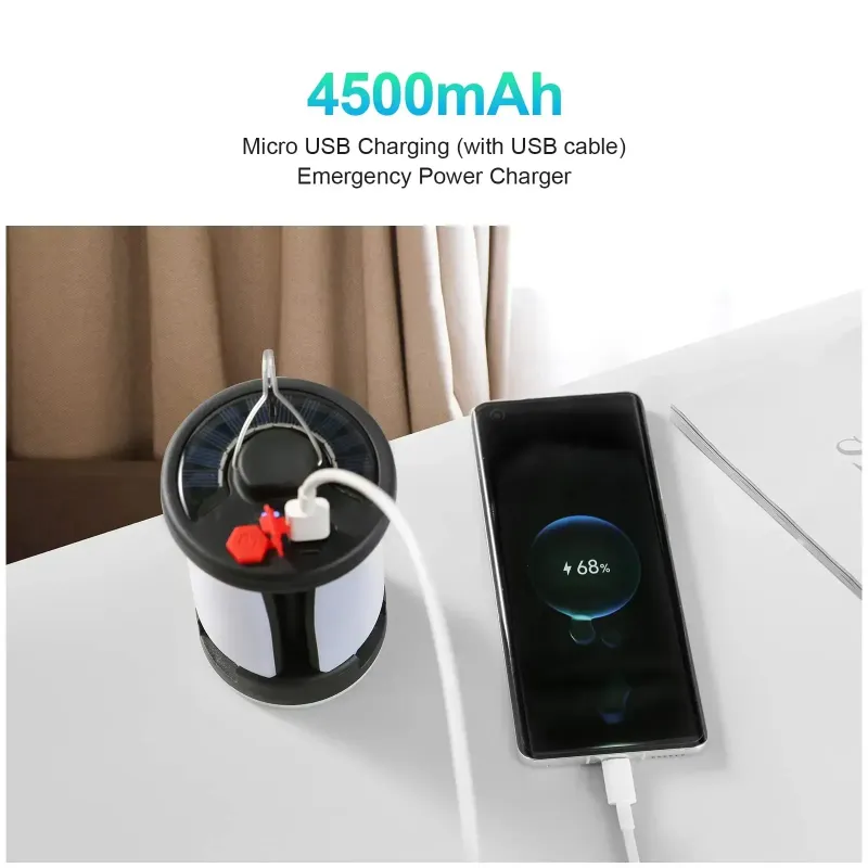 Solar LED Camping Lantern & Power Bank 5