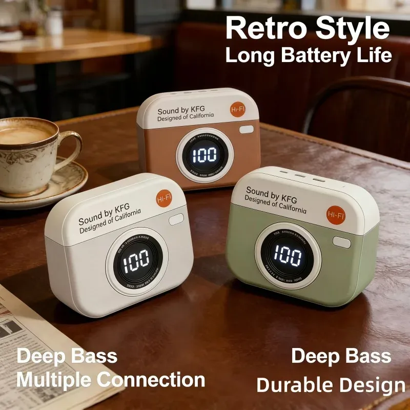 Q86 TWS Retro Camera Earbuds 1