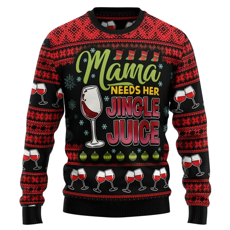 Santa Claus 3D Printed Ugly Christmas Hoodie 1