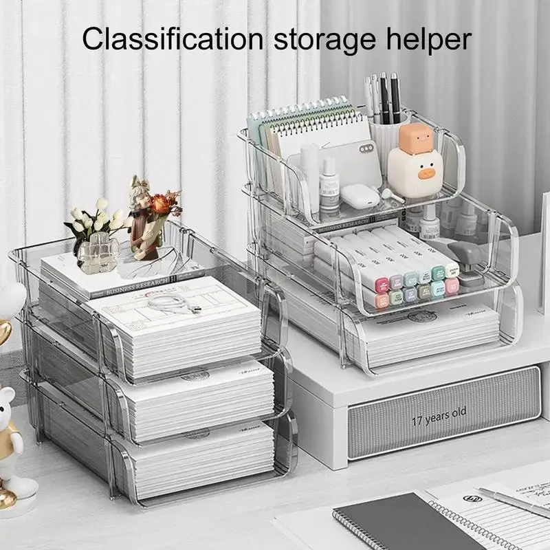 A4 Desktop Organizer with Pen Holder 2