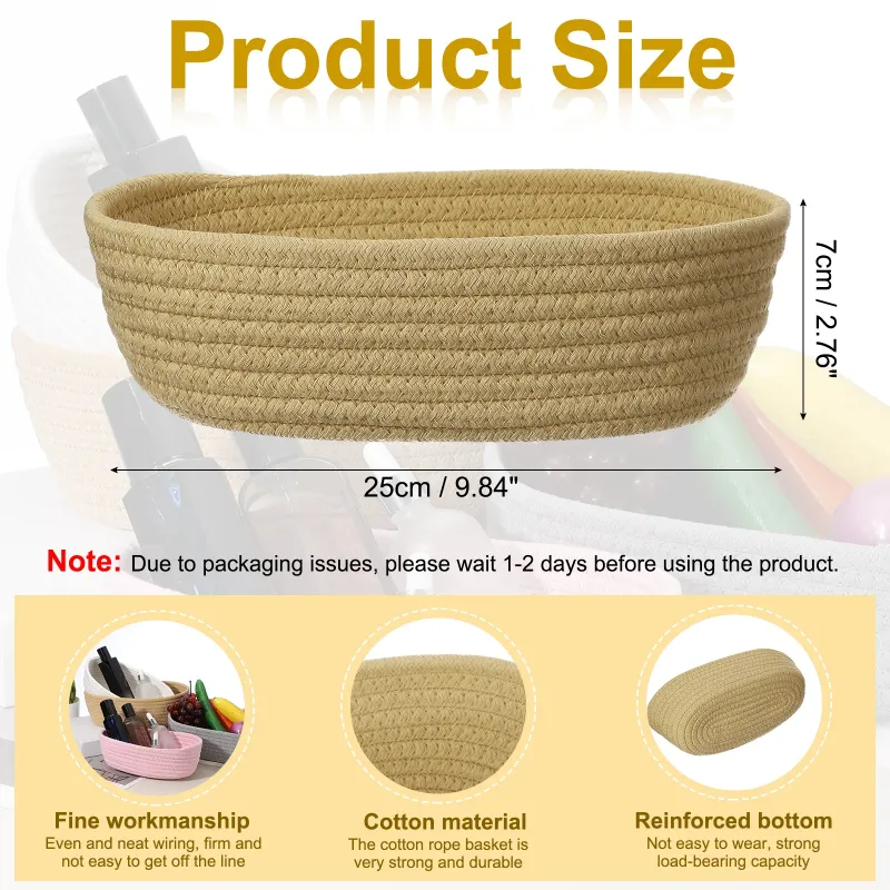 Cotton Rope Woven Storage Basket 4