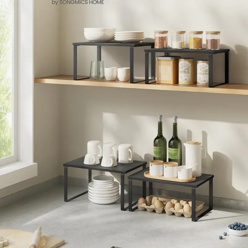 Stackable Kitchen Counter Shelf Set 2