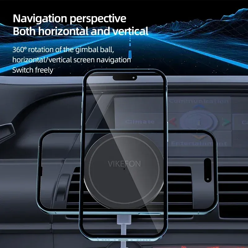 Magsafe Car Vent Wireless Charger 4