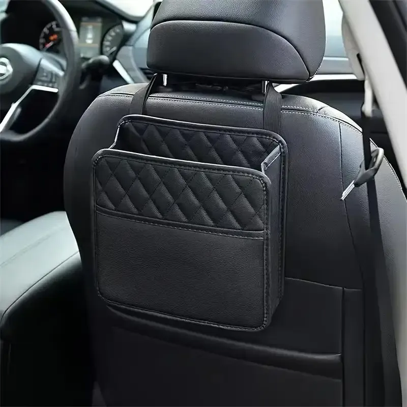 PU Leather Car Seat Organizer Bag 3