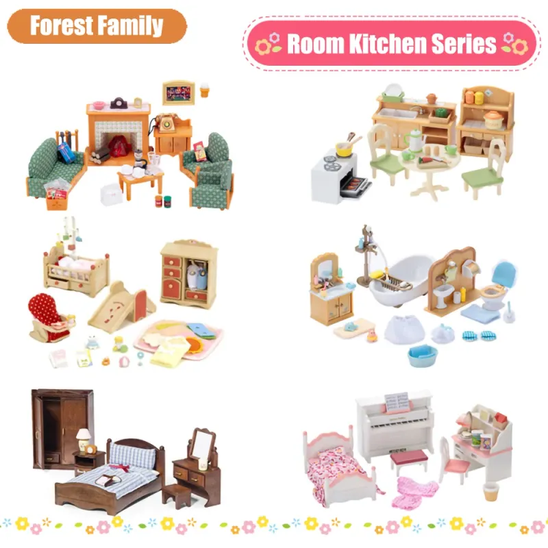 Dollhouse Forest Kitchen Pots Set 1/12 1