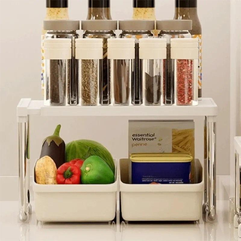 Adjustable Kitchen Cabinet Organizer Shelf 1