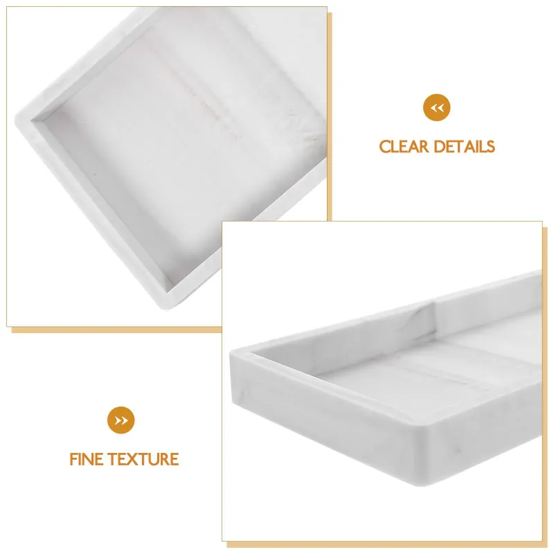 Silicone Vanity Bathroom Organizer Tray 3
