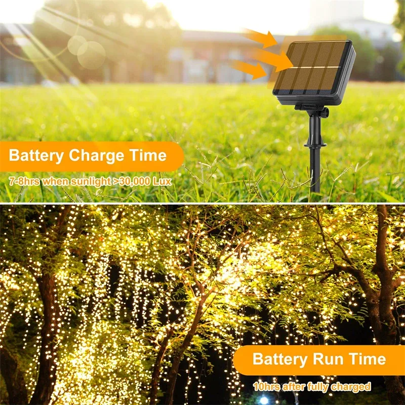 Solar LED Fairy Lights 7M-32M Outdoor 2