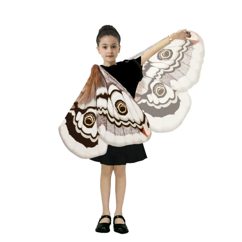 Girls Moth Butterfly Wings Cape Costume 2