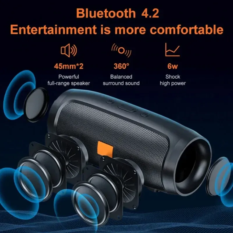 Портативная Bluetooth стерео-колонка с FM 3