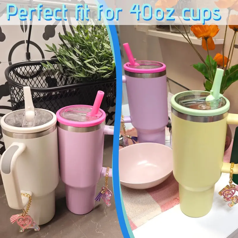 40 oz Flip Straw Tumbler Lid for Stanley Cup 3