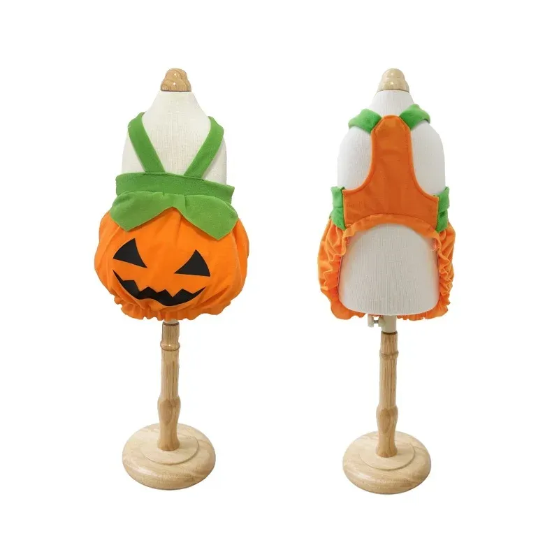 Halloween Pumpkin Pet Costume Overall 5