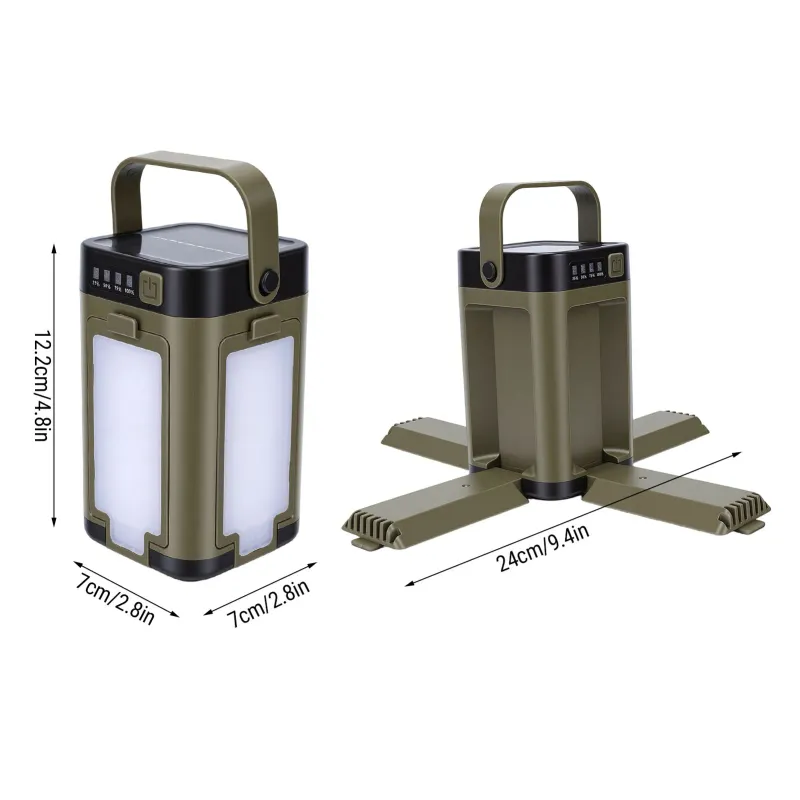 Solar LED Camping Lantern with Power Bank 6