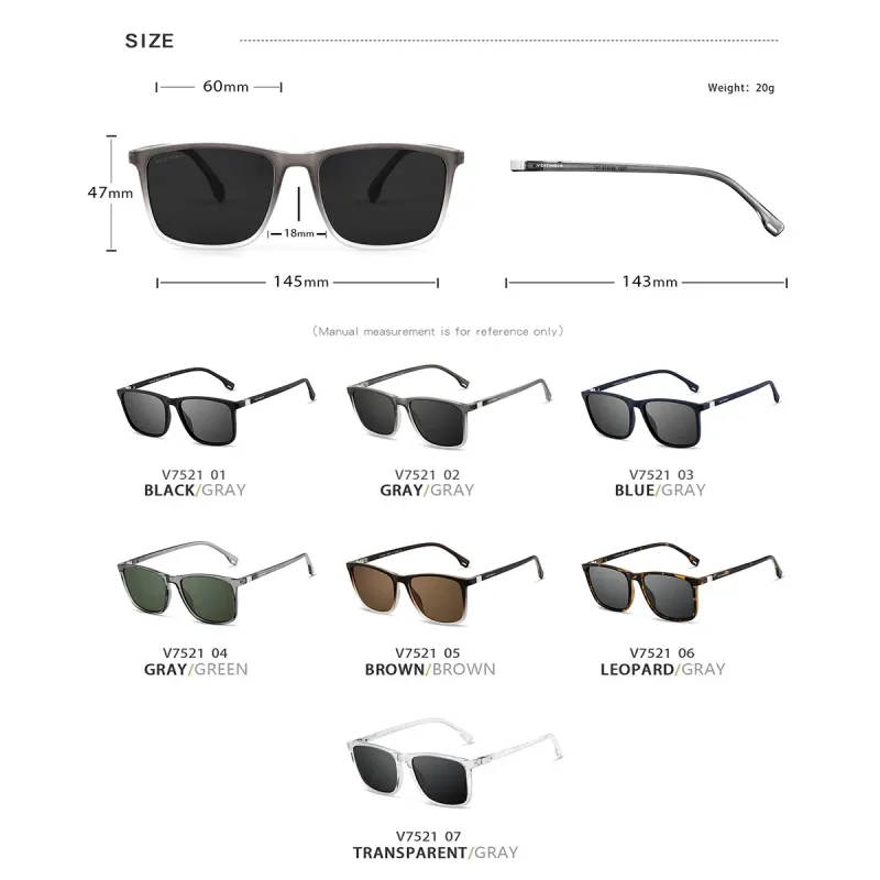 VEITHDIA Retro Polarized Sunglasses 6