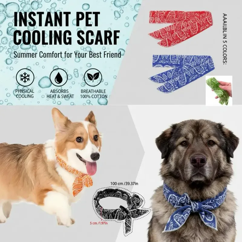 Cartoon Pet Cooling Scarf 3
