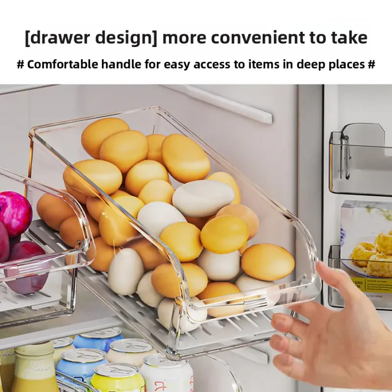 Clear Fridge Organizer Bins 5